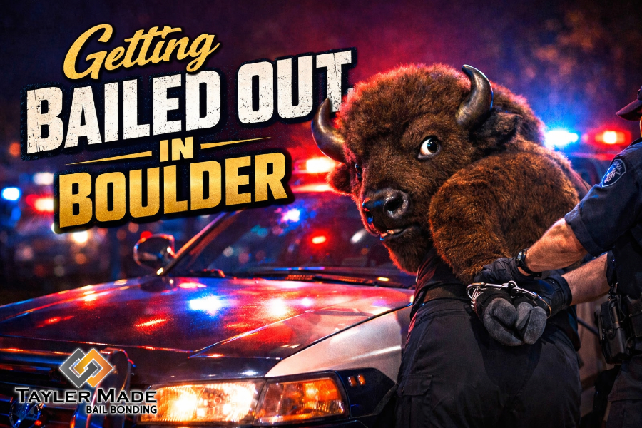 Ralphie the Buffalo has been arrested and needs to get bailed out of jail