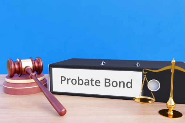 Concept image of probate and guardian bonds protecting estate assets